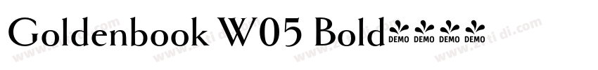 Goldenbook W05 Bold字体转换